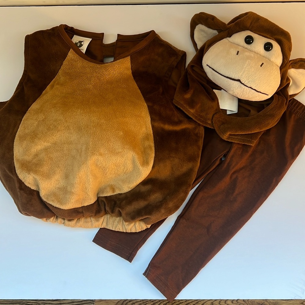 Spirit Halloween Plush Monkey Costume. 6 to 12 months.